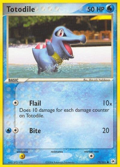 Totodile Hidden Legends Pokemon card