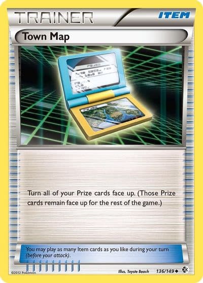 Town Map Boundaries Crossed Pokemon card