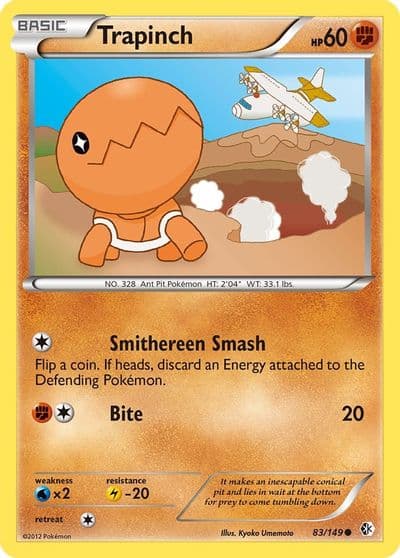 Trapinch Boundaries Crossed Pokemon card