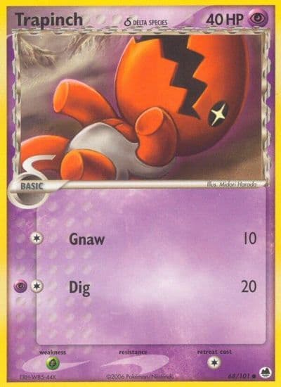 Trapinch (Delta Species) Dragon Frontiers Pokemon card