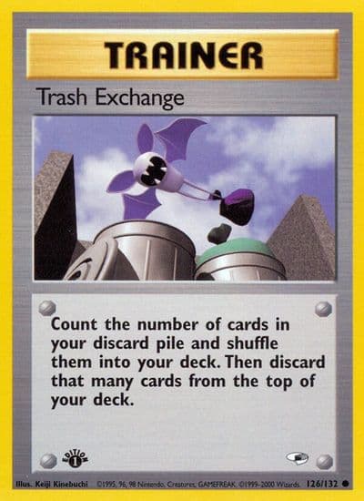 Trash Exchange Gym Heroes Pokemon card