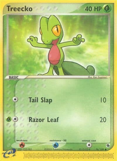 Treecko First Partner Pack Pokemon card
