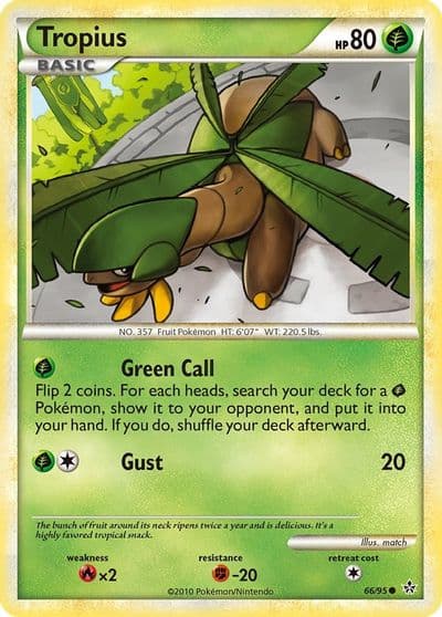 Tropius Unleashed Pokemon card