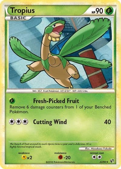 Tropius Undaunted Pokemon card