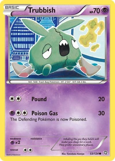 Trubbish Dragons Exalted Pokemon card
