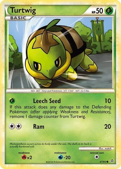 Turtwig Unleashed Pokemon card
