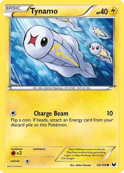 Tynamo (44) Dark Explorers Pokemon card