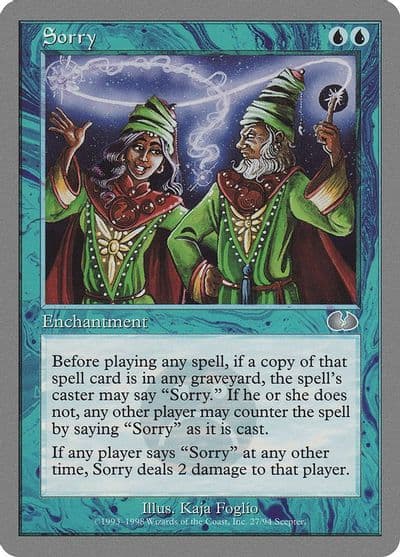 Sorry Unglued Magic card