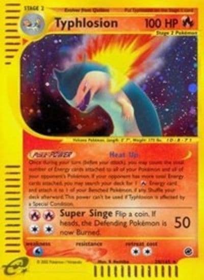Typhlosion (28) Expedition Pokemon card