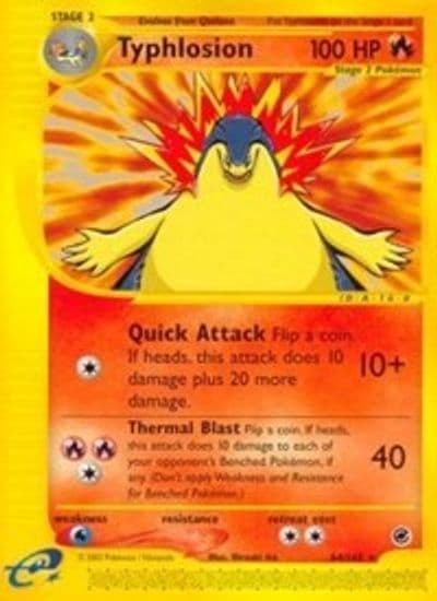 Typhlosion (64) Expedition Pokemon card
