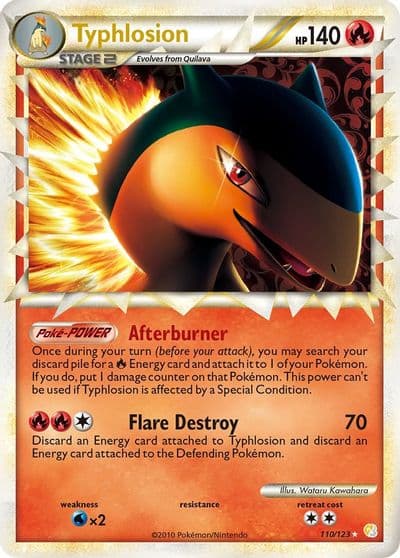 Typhlosion (Prime) HeartGold SoulSilver Pokemon card
