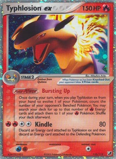 Typhlosion ex Unseen Forces Pokemon card