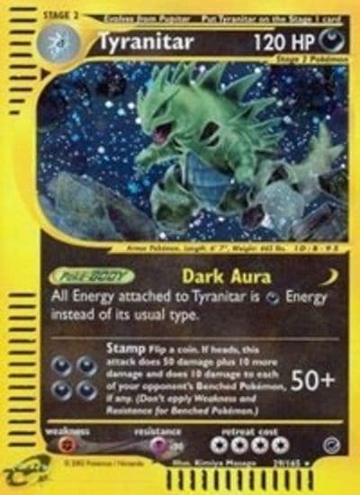 Tyranitar (29) Expedition Pokemon card