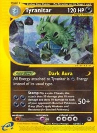 Tyranitar (66) Expedition Pokemon card