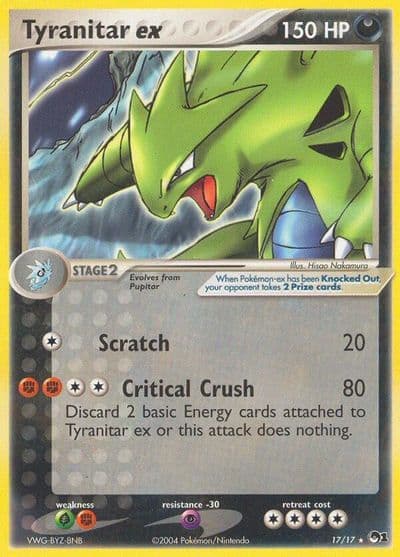 Tyranitar ex (Holo) POP Series 1 Pokemon card
