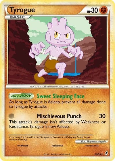 Tyrogue Call of Legends Pokemon card