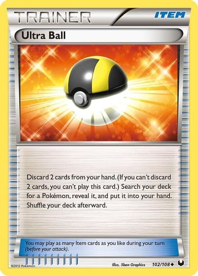 Ultra Ball Dark Explorers Pokemon card