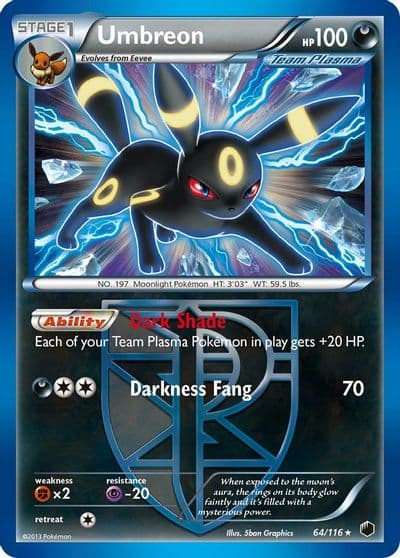 Umbreon (Team Plasma) Plasma Freeze Pokemon card