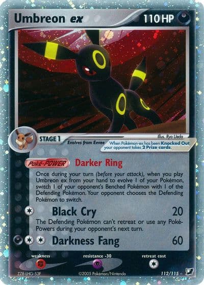 Umbreon ex Unseen Forces Pokemon card