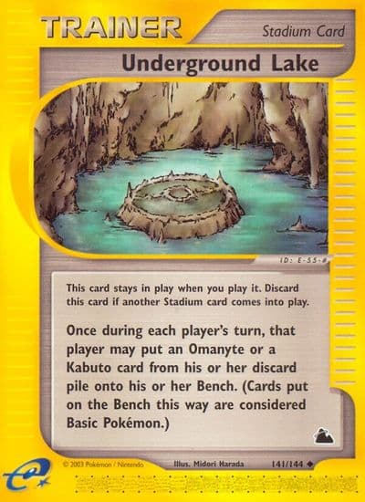 Underground Lake Skyridge Pokemon card