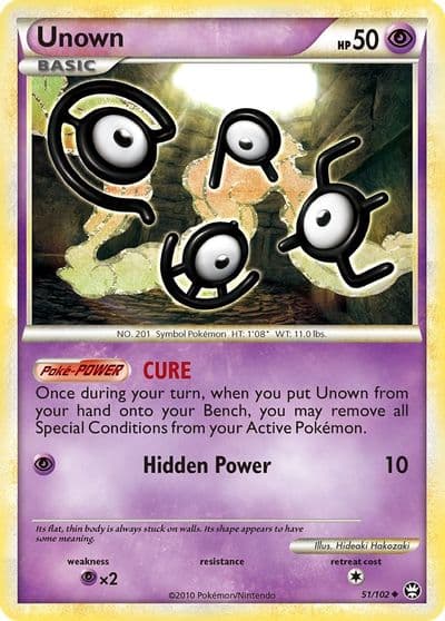 Unown Triumphant Pokemon card