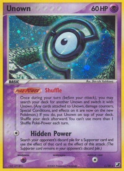 Unown (C) Unseen Forces Pokemon card