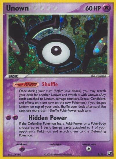 Unown (S) Unseen Forces Pokemon card
