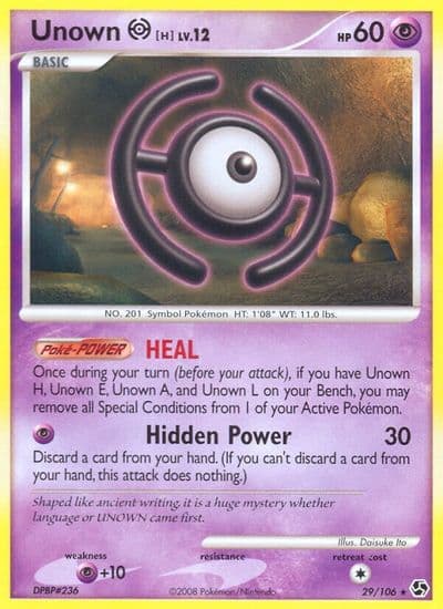 Unown [H] Great Encounters Pokemon card