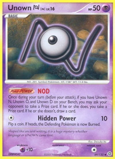 Unown [N] Secret Wonders Pokemon card