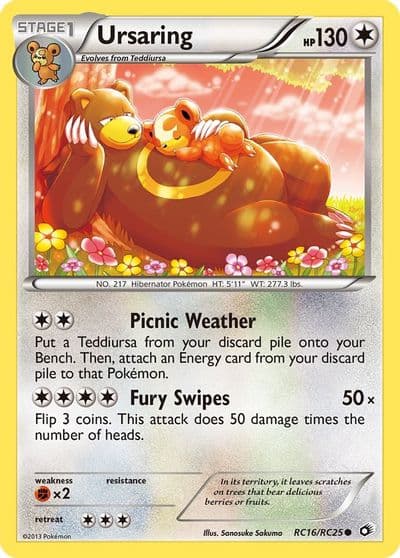 Ursaring Legendary Treasures: Radiant Collection Pokemon card
