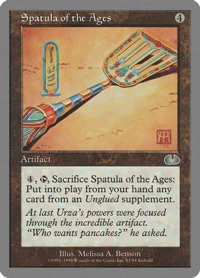 Spatula of the Ages Unglued Magic card