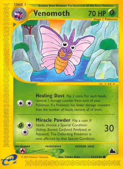 Venomoth Skyridge Pokemon card