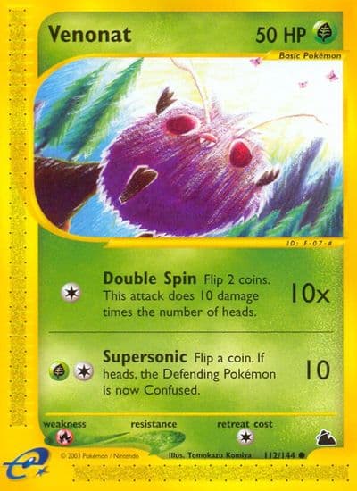 Venonat Skyridge Pokemon card