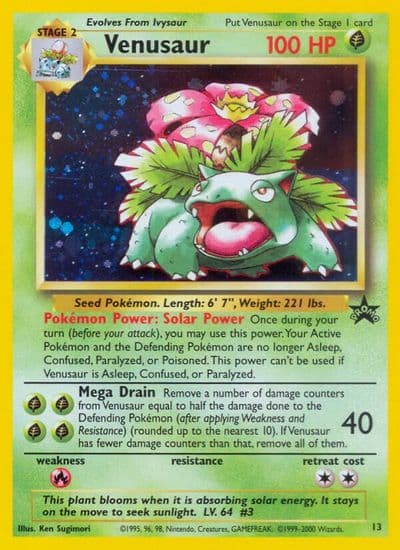 Venusaur WoTC Promo Pokemon card