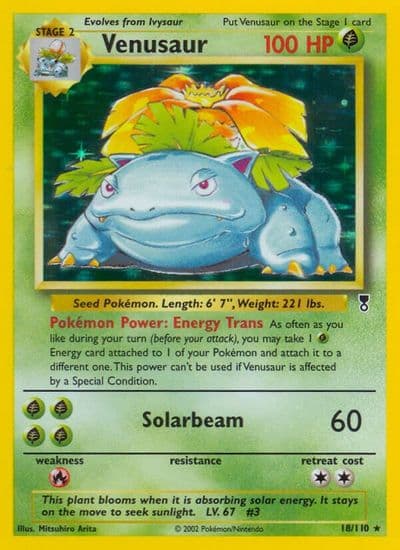 Venusaur Legendary Collection Pokemon card
