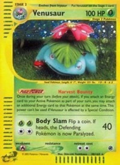 Venusaur (30) Expedition Pokemon card