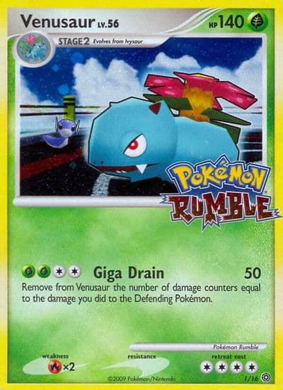 Venusaur Rumble Pokemon card