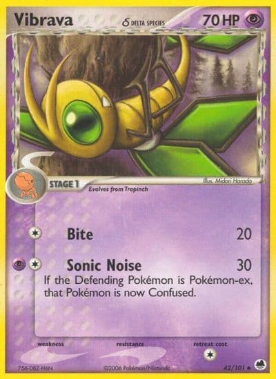 Vibrava (Delta Species) Dragon Frontiers Pokemon card