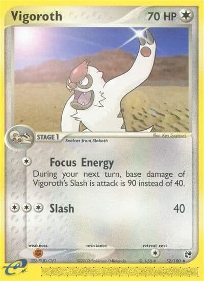 Vigoroth Sandstorm Pokemon card