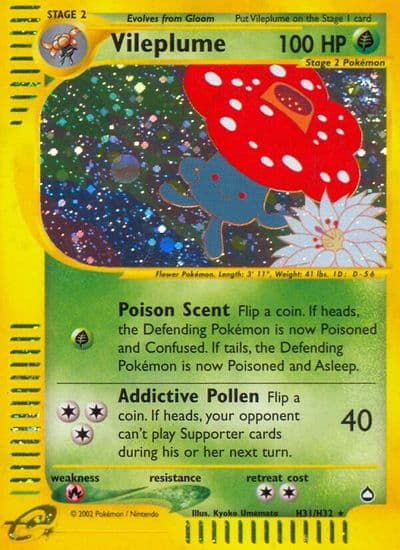 Vileplume (H31) Aquapolis Pokemon card