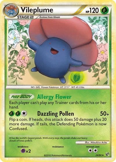 Vileplume Undaunted Pokemon card