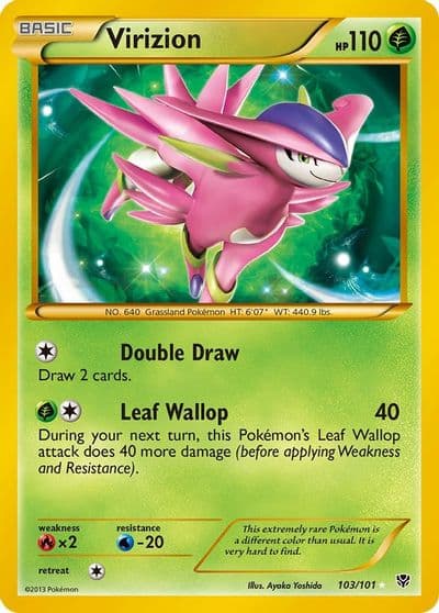 Virizion (Secret) Plasma Blast Pokemon card