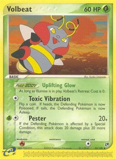 Volbeat Sandstorm Pokemon card