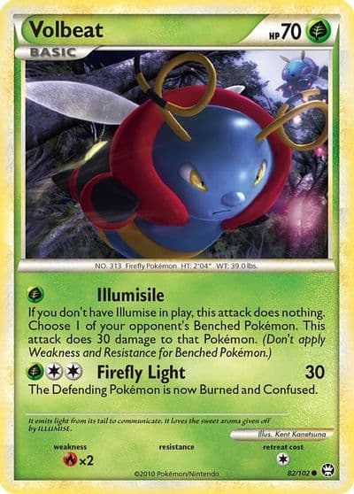 Volbeat Triumphant Pokemon card