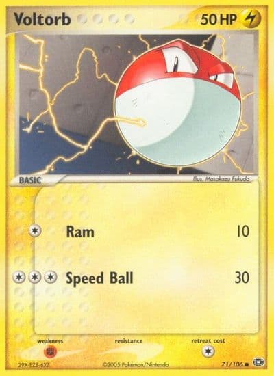 Voltorb Emerald Pokemon card