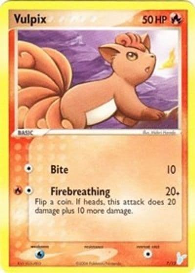 Vulpix EX Trainer Kit 2: Plusle & Minun Pokemon card