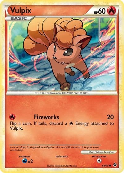 Vulpix Unleashed Pokemon card