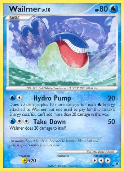 Wailmer Supreme Victors Pokemon card