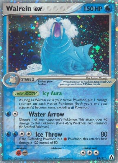 Walrein ex Legend Maker Pokemon card