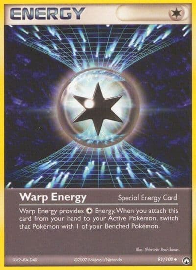 Warp Energy Power Keepers Pokemon card